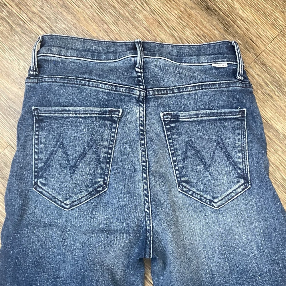 MOTHER The Stash Swooner High Rise Ankle Skinny Jeans Chick Flick Size 26 - Picture 11 of 12